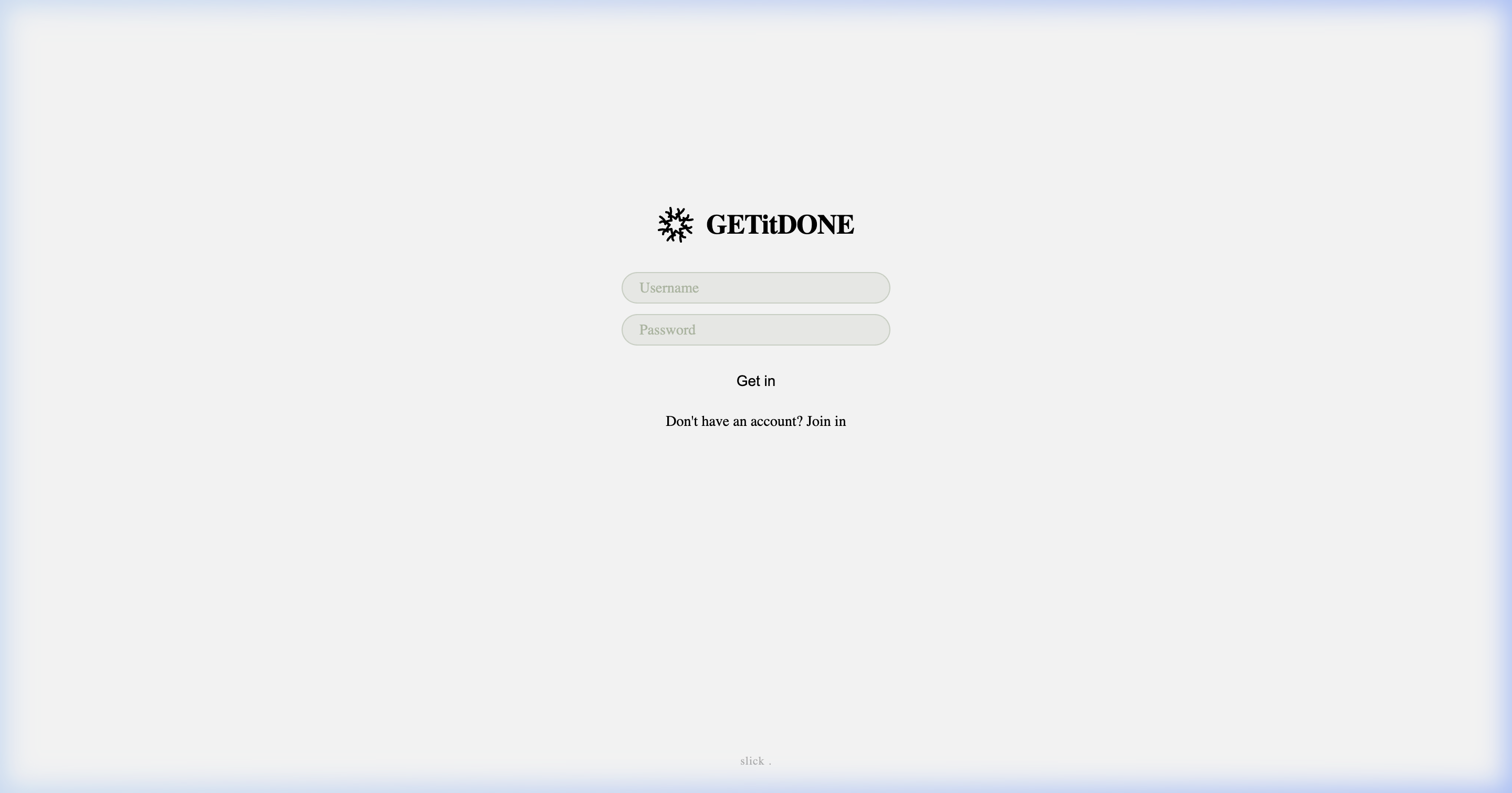 Login Screen
