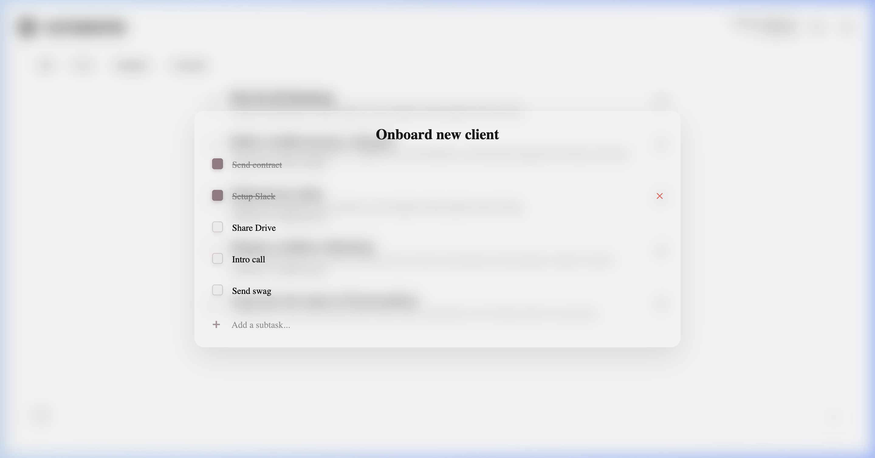 Subtasks Checked